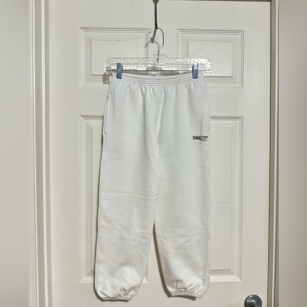 💯%Authentic!Brand New! Balenciaga Political Campaign Jogger Pants kid size 10